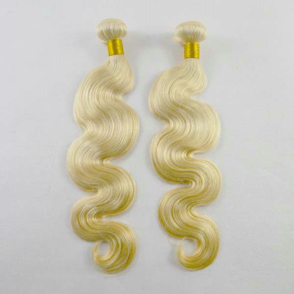New style cuticle aligned hair extensions 613 Body wave Brazilian hair bundles YL076